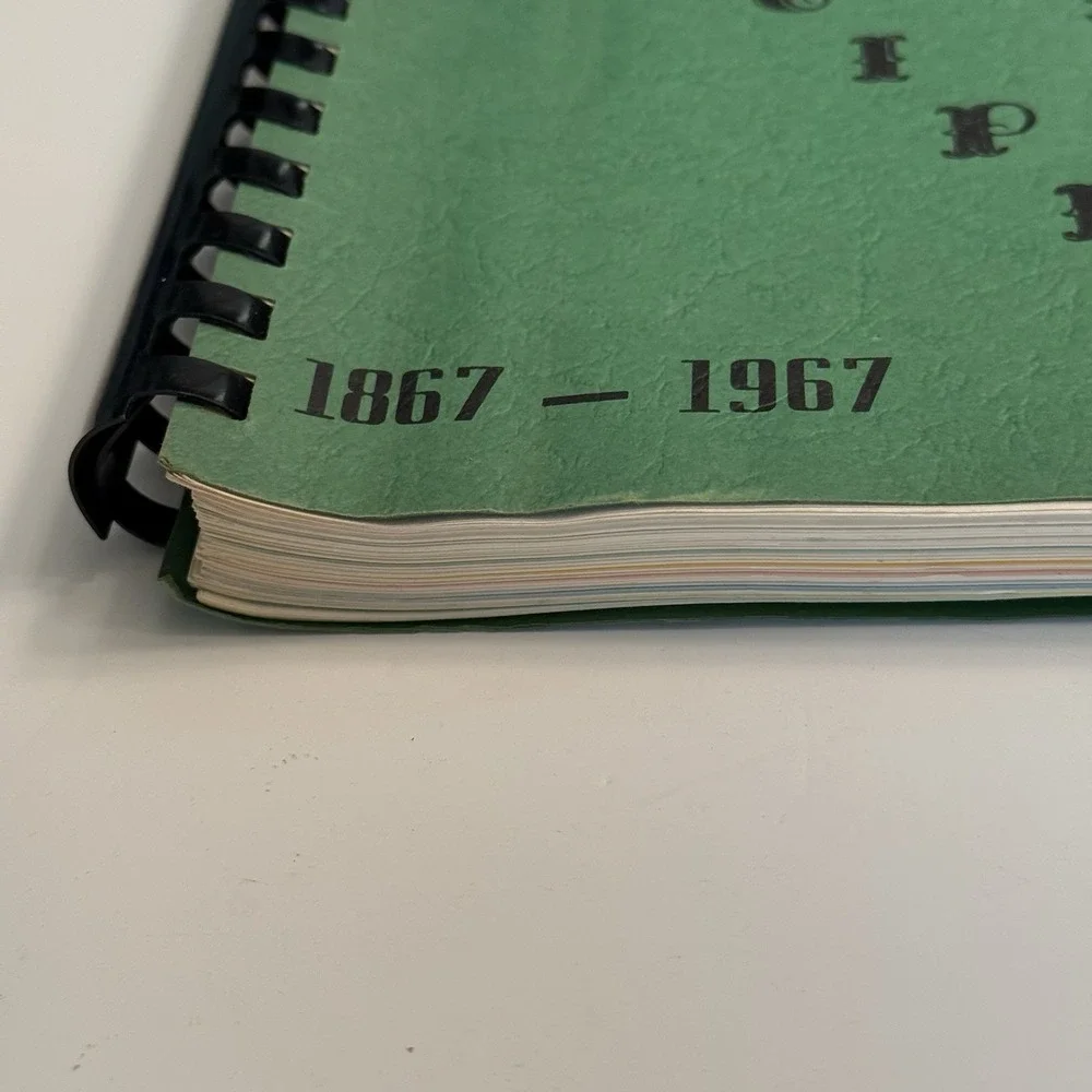 Dunlap Iowa Centennial 1867-1967 Spiral bound Cookbook Favorite Recipes VTG